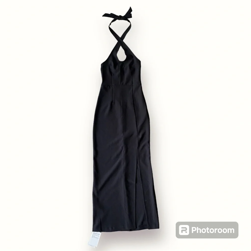 Abercrombie Keyhole Halter Maxi Dress
